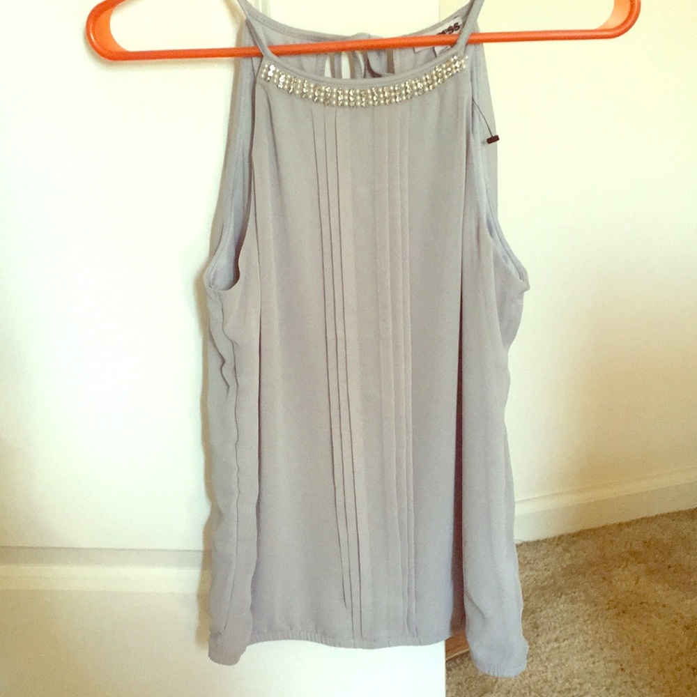 Express tank with beaded detail